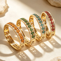 Bracelet géométrique en acier inoxydable anti-goutte, design floral ajouré luxueux et exclusif, plaqué or 18 carats, le plus vendu