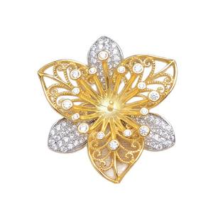 Colgante de Flor Grande de Plata 925, Accesorio para DIY, Color Perla, Producto Semiterminado, 11-12mm, JG5995, Colgante de Flor Hueca - Product Image 5