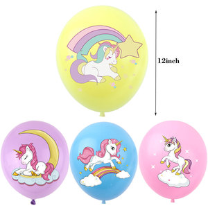 Set de Globos de Unicornio UNK, <span class=keywords><strong>Azul</strong></span>, Rosa, Amarillo, Decoración para Fiestas Infantiles, Baby Shower, Globos de Color Macaron, Globos al por Mayor - Product Image 6
