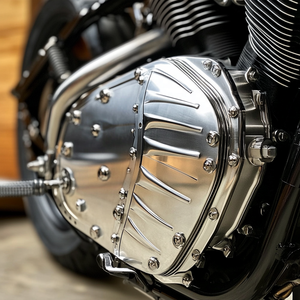 Custom OEM Billet 10 Gauge bilanciere coperchio superiore cromato, servizio di lavorazione CNC per moto e Automotive - Product Image 6