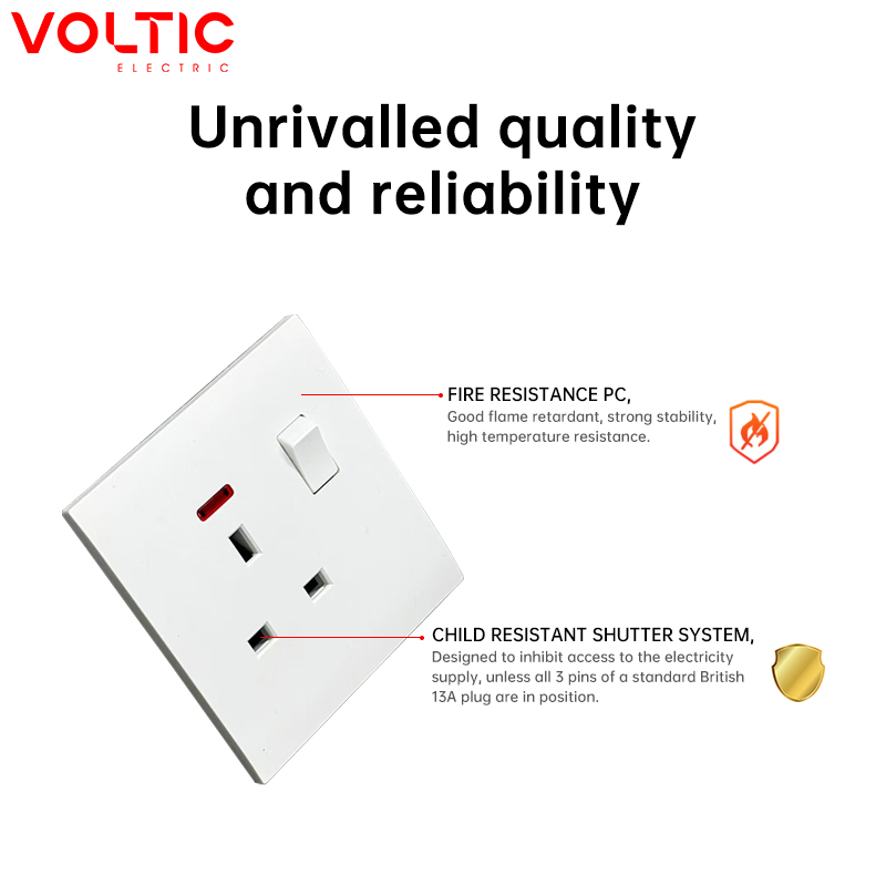 Wholesale Price White/Gold Electric Wall Switches Home Light Switch and Sockets Blank Plate 86 Type Ultrathin Design
