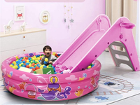 Piscine gonflable pour enfants à 3 anneaux, 48"X12", piscine pour tout-petits, piscine à balles gonflable pour bébés, petite piscine pour nourrissons
