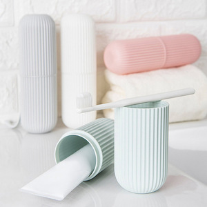 Travel Toothbrush Cup Set Portable Plastic Large Size For Oral Care - Product Image 3