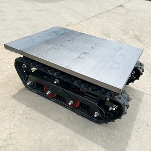 Nhỏ điện Crawler <span class=keywords><strong>Chassis</strong></span> 300-500kg <span class=keywords><strong>Robot</strong></span> theo dõi khung gầm - Product Image 5