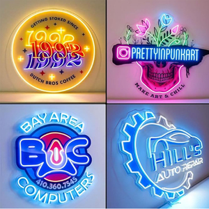 Custom Store <span class=keywords><strong>Led</strong></span> UV Print <span class=keywords><strong>Led</strong></span> Neon Sign Acrílico Iluminação Display Store Lâmpada de publicidade para melhorar sua loja Atratividade - Product Image 1
