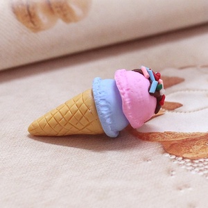 Abalorios de Arcilla Polimérica 3D Kawaii con Forma de Helado, Multicolores, Lindos y Bonitos, para Manualidades y Decoración DIY - Product Image 6