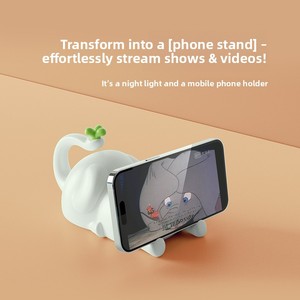 Lampada Creativa <span class=keywords><strong>a</strong></span> Forma di Elefantino, Luce Notturna Calda Gialla con Controllo <span class=keywords><strong>a</strong></span> Pulsante per Camera da Letto e Bambini, Compagno di Sonno - Product Image 3