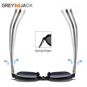 Gafas de sol con clip magnético Greyjack para mujer, montura Tr90, protección UV400, cubierta de lente polarizada con montura negra - Product Image 5