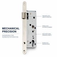 Serrure à cylindre Nightlatch 5572ZS, antivol, en acier durable, avec clé, finition noire antique, antirouille, installation facile, pour portes