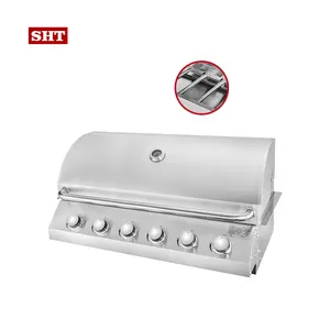 European Style Stainless Steel Built In Bbq Grill Indoor Meat Grills Balcony Grill Designs