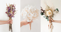 Buket rumput Pampas grosir bunga kering bunga Rabu pernikahan buket untuk buket pengantin