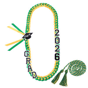 Décorations de cérémonie de remise des diplômes universitaires 2026 : Couronne de remise des diplômes en ruban tressé, Collier cordon d'honneur - Product Image 5