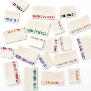 Custom woven <b>labels</b>, clothing <b>labels</b>, brand name woven clothing <b>labels</b> - Product Image 1