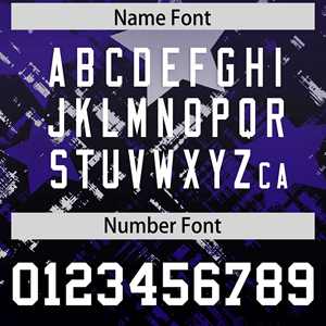 Maillot de football américain personnalisé violet et noir avec dégradé d'étoiles - Product Image 4