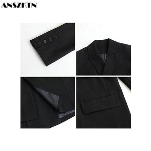 ANSZKTN女性春冬秋コートドロップシッピングファッションホット販売ルーズカジュアルブレザージャケットブレザー - Product Image 6