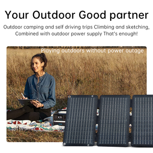 Jiezhikang JZK-G30 30Watt Pliable Portable Foldable <b>Solar</b> Panels USB Type-C Fast Charger 22% Efficiency CE Certified Mobile - Product Image 4