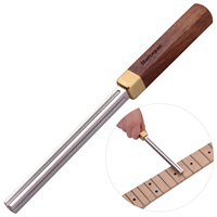 Frette de guitare carrée en métal avec manche en bois Outil d'entretien de réparation de guitare Outil de luthier