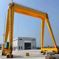 Grúa Pórtico Eléctrica con Ruedas de Goma Outech RTG, Capacidad de 2 a 300 Toneladas, Altura de Elevación de 50 m, Alimentación por Batería, Motor