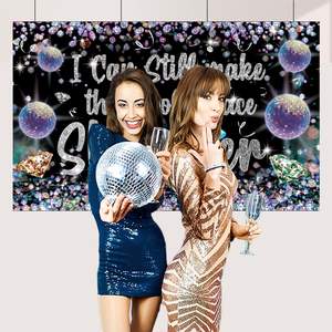 Letras <span class=keywords><strong>de</strong></span> música Banner amante <span class=keywords><strong>de</strong></span> la música cumpleaños telón <span class=keywords><strong>de</strong></span> fondo todavía puedo hacer que todo el lugar brillo telón <span class=keywords><strong>de</strong></span> fondo para ERAS fiesta música Fans - Product Image 6