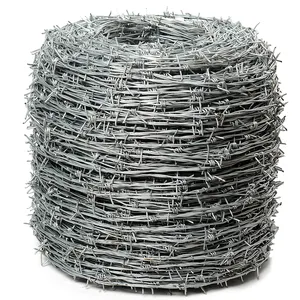 带刺铁丝网双股爱荷华州2.5毫米x 540m (50千克) 25千克每卷带刺铁丝网镀锌棒
