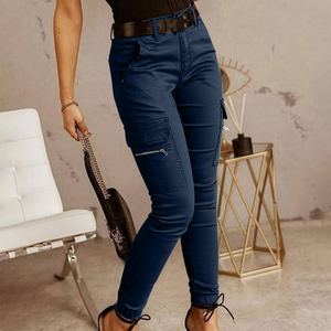 Moda femminile nuovi <span class=keywords><strong>pantaloni</strong></span> Pantalon Multi tasche Costume alla moda <span class=keywords><strong>pantaloni</strong></span> <span class=keywords><strong>Cargo</strong></span> Slim Fit - Product Image 5