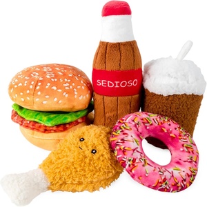Juguete de Peluche para Perros, Diseño de Pollo Frito, Suave y Chirriante, Venta al Por Mayor - Product Image 1