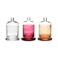 <strong>Best</strong> <strong>Selling</strong> Quality Red Jar Frosted Christmas Tree Glass Jars Candelabra Votive Holder Candle Holders