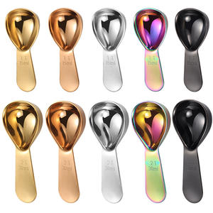 Harmony logotipo personalizado 15/30ml Metal portátil Mini cuchara de café mano larga grado alimenticio Acero inoxidable café té Accesorios - Product Image 5