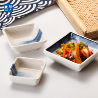 Nouveau design 2026 – Plat carré en mélamine pour sauces – Idéal pour restaurant, sauce soja, wasabi, moutarde, accompagnement, kimchi, apéritif – Petit plat de service