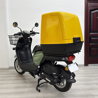 Motocyclettes à essence de haute qualité 150CC pour la livraison de nourriture, moteur refroidi par air, vitesse maximale 85 km/h, frein à disque avec coffre à pizza
