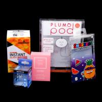 Boîtes d'emballage en plastique PET personnalisées Matériaux imprimés disponibles Boîte cadeau en acétate en cube Boîtes d'emballage en plastique