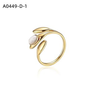 Anillo de Moda con PIEDRA NATURAL A0449 para Mujer, Joyería de Alta Calidad - Product Image 1