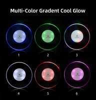 Sous-verre lumineux RGB réutilisable à changement de couleur, logo personnalisé, résistant à la chaleur, décoration lumineuse pour la maison, tapis LED, accessoire événementiel unique