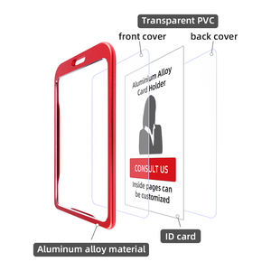 אופנה חדשה סגסוגת מתכת צליין סגסוגת כרטיס ביקור שם בעל כיסוי תג עיצוב - Product Image 4