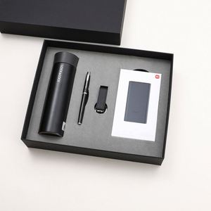 New Style Fashionable Stainless Steel Locknlock <b>Thermos</b> <b>Cup</b> USB Drive Power Bank Gift Box Made China Practical Business Set - Product Image 6