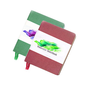 300gsm artista Cold Press disegno e pittura PU leather Perfect Binding acquerello Art sketch book - Product Image 3