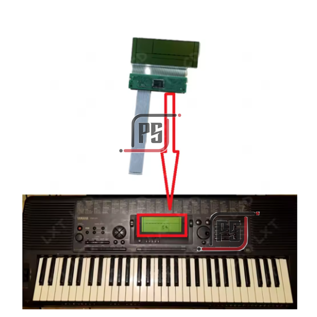 LCD Display Screen for Yamaha PSR 520 PSR520 PSR-520 Psr 620 PSR620 Psr-620 Electronic Matrix LCD Screen Replacement