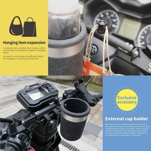 Vente chaude Premium Xilla Moto Noir Guidon En Alliage D'aluminium Cossbar Pour Vespa Sprint Primavera - Product Image 3