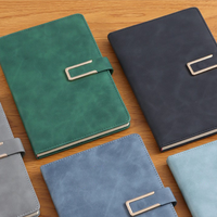 Carnet de notes portable A5 avec boucle magnétique, bloc-notes à insertion latérale, accessoire de papeterie pour le bureau et l'école