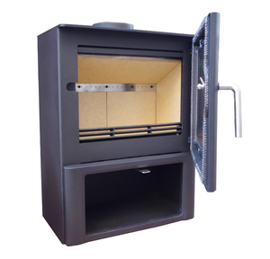 Chimenea de Leña Independiente de Hierro Fundido Serie R con Certificación CE para Sala de Estar, Autocaravanas, Villas y Casas de Huéspedes - Product Image 1