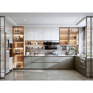 Gabinetes <span class=keywords><strong>de</strong></span> Cocina <span class=keywords><strong>de</strong></span> Diseño Personalizado con Concepto Abierto, Isla Multifuncional e Integración con el Comedor - Product Image 5