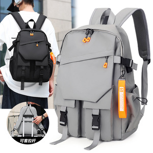 Fashion <b>Backpack</b> <b>Large</b> Capacity 14 Inch Computer Bag Casual Style For Business Travel School Use - Product Image 2