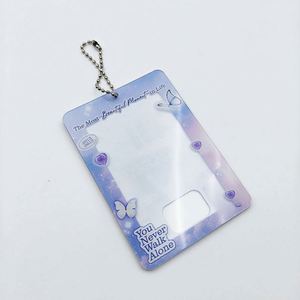 Transparent Acrylic <b>Keychain</b> <b>Customize</b> Your Own Design Photocard Holder Keychains - Product Image 2