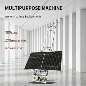 Sollevatore per Pannelli Solari in Lega di Alluminio con Telecomando Wireless, Montacarichi Elettrico per Pannelli Fotovoltaici 200kg per Lavori di Montaggio su Tetti - Product Image 1