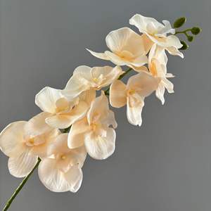 9 tiges <span class=keywords><strong>d</strong></span>'orchidées en soie, arrangement de mariage, fleur artificielle en tissu, phalaenopsis - Product Image 4