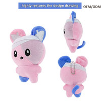Peluche personnalisée avec logo, ours, lapin, chien vêtu, poupée douce, animal en peluche, porte-clés, vente en gros, OEM, ODM, fabricant