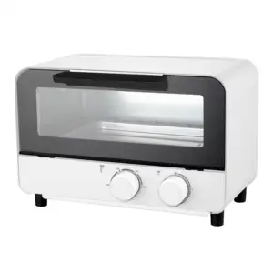 新着ノブコントロール電気ピザメーカー7L可視ウィンドウトースターシングルデッキキッチン電気オーブン