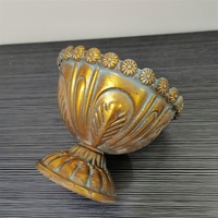 Vase à fleurs en métal O-298 fait à la main Antique or argent métal Vases à fleurs fer pour mariage maison décoration de sol de table