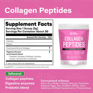 BSTBIO Private Label Nahrungs ergänzungs mittel Probiotika Enzym Hydrolysiertes Kollagen peptid pulver - Product Image 2