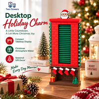 Kalender Advent Natal 24 Hari Santa Chimney Countdown Dekorasi Perapian Meja Hadiah Liburan Grosir